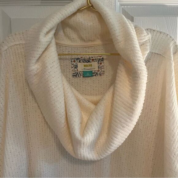 Anthropologie Maeve Cream Cowl Neck Sweater NWOT - Picture 3 of 6
